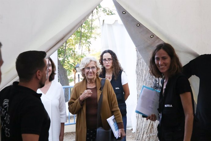 ADA COLAU Y MANUELA CARMENA OFRECEN EN UNA CHARLA EN MADRID