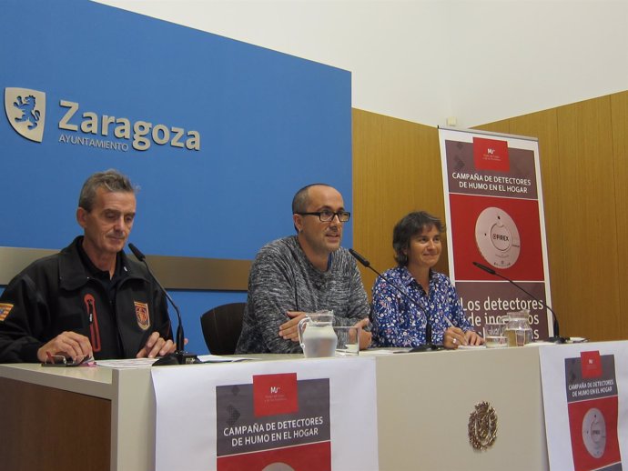 Presentación en Zaragoza de la campaña de detectores de humo en el hogar