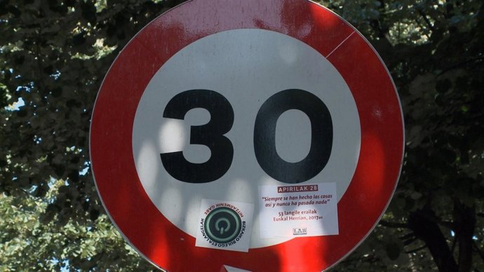 Señal de 30 por hora