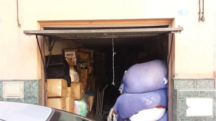 Uno de los almacenes ilegales denunciados 