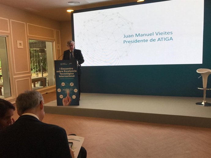 Presidente de Atiga en la presentación de los datos de 2017