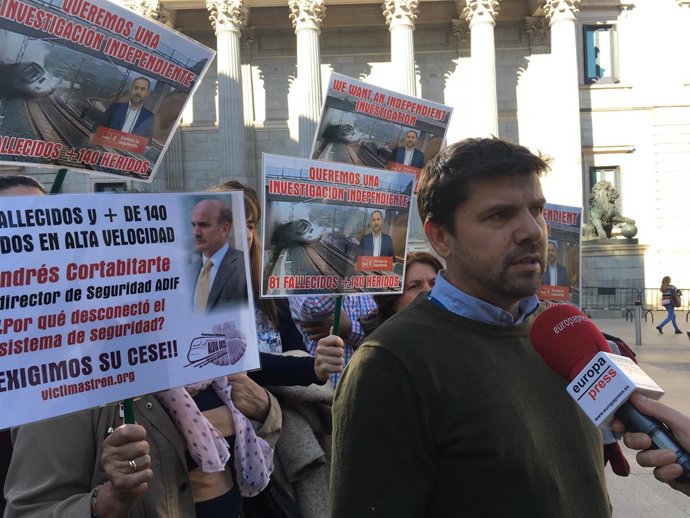 Concentración de víctimas del accidente de Angrois