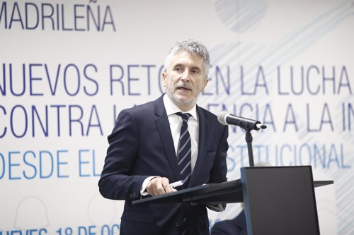 Fernando Grande-Marlaska, ministro del Interior, interviene en las Jornadas sobr