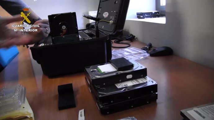 La Guardia Civil desmantela estructuras de piratería en internet 