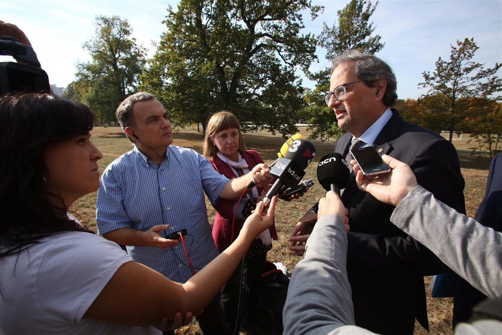 El presidente de la Generalitat, Quim Torra, en Suiza.