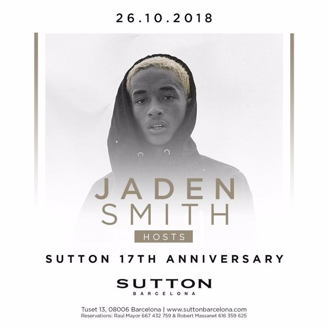 Cartel del concierto de Jaden Smith