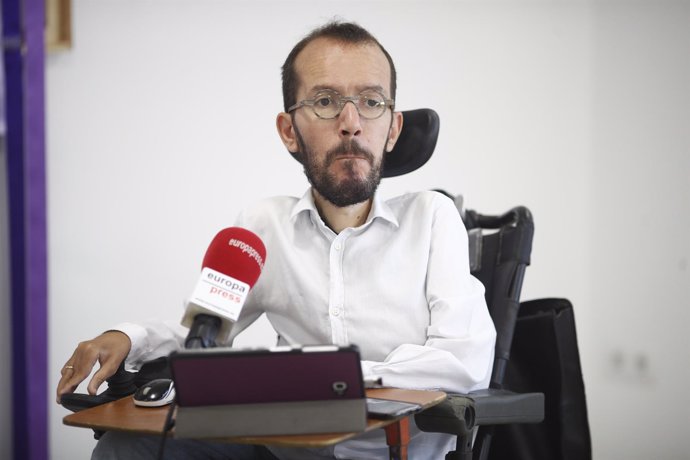 Entrevista de Europa Press a al secretario de Organización de Podemos y secretar