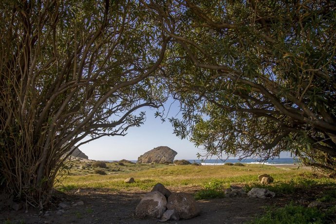 La playa de Mónsul, en Cabo de Gata