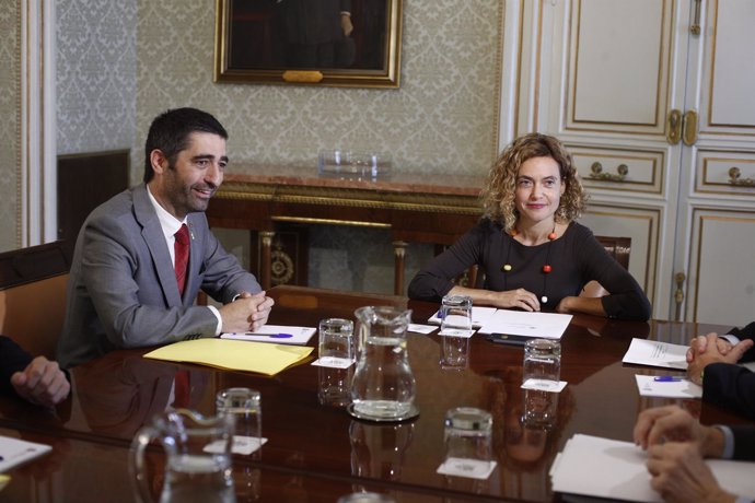 Meritxell Batet es reuneix amb Jordi Puigneró, conseller de Polítiques Digitals 
