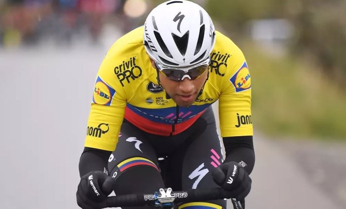 El ciclista ecuatoriano Jhonatan Narváez