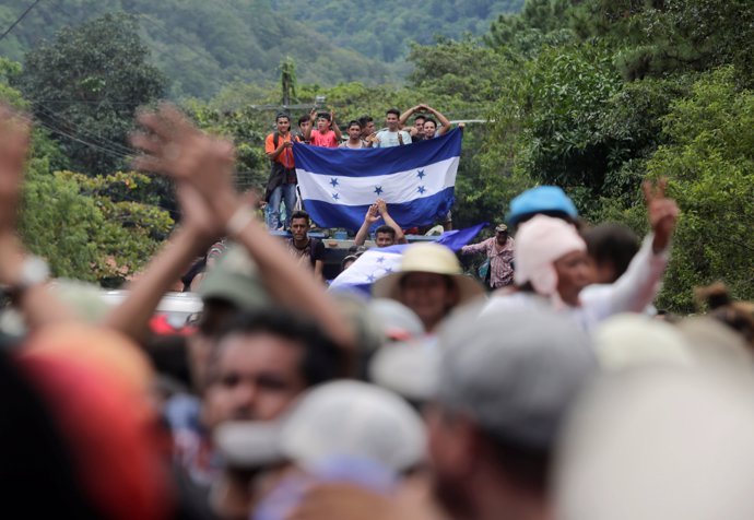 Caravana de migrantes centroamericanos rumbo a EEUU