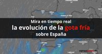 Mira en tiempo real la evolución de la gota fría sobre España