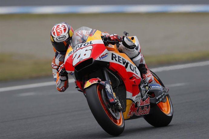 El piloto Dani Pedrosa (Repsol Honda) en el GP Japón 2018