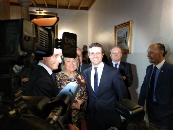 Pablo Casado en el Hotel de La Reconquista.
