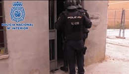 Un momento de la operación policial