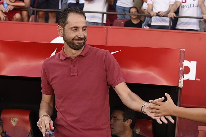 El entrenador del Sevilla FC, Pablo Machín