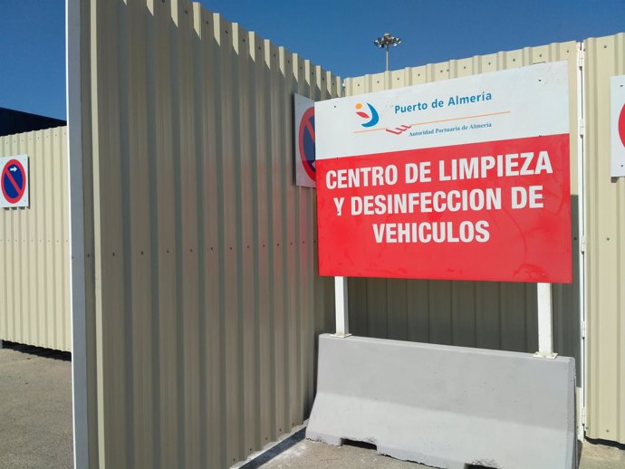 Centro de limpieza y desinfección de vehículos del Puerto de Almería
