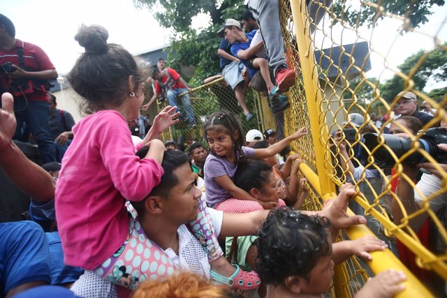 La caravana de migrantes centroamericanos llega a México