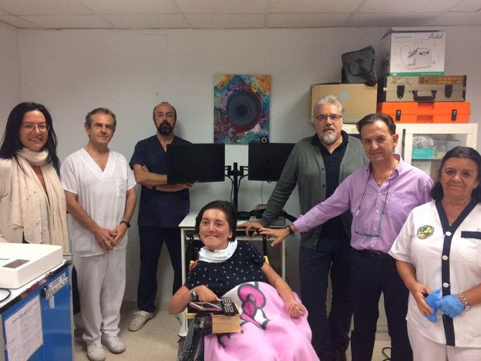 La telemedicina llega al centro de personas con discapacidad de Alcuescar