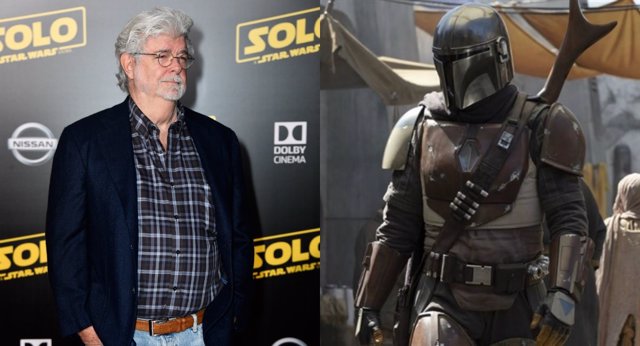 George Lucas visita el set de El Mandaloriano