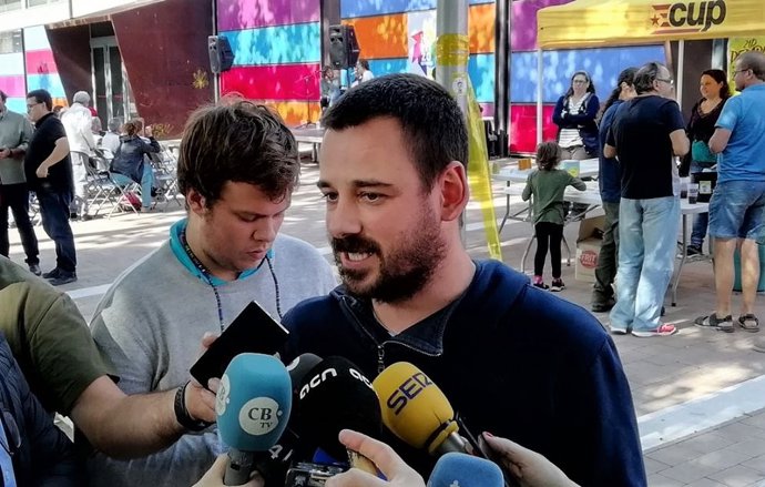 El portaveu del Secretariat Nacional de la CUP, Lluc Salellas