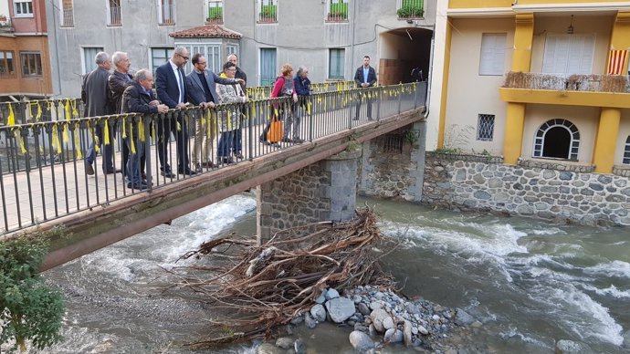 El conseller d'Interior, Miquel Buch, visita municipis afectats per els pluges