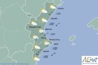 Los últimos coletazos del temporal pueden dejar chubascos fuertes en el litoral sur de Valencia y norte de Alicante