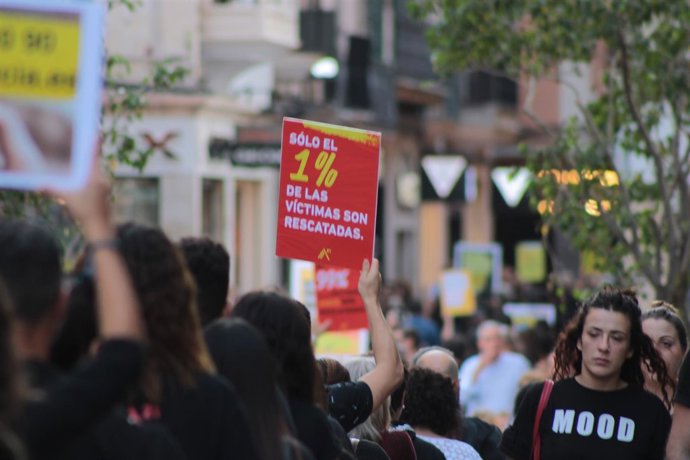 Caminata en contra de la esclavitud sexual en Palma