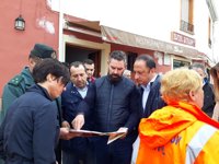 Celis destaca la total coordinación y cooperación entre Gobierno y Junta ante los daños del fuerte temporal de lluvia