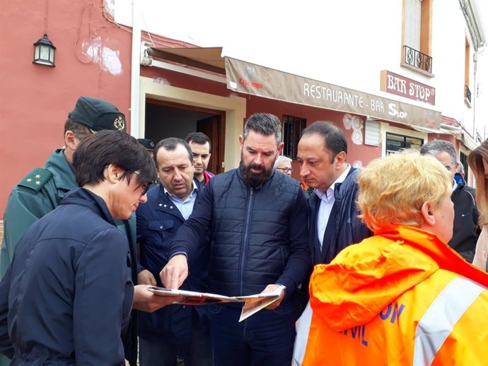 El delegado del Gobierno, en su visita a la provincia de Málaga por la gota fría