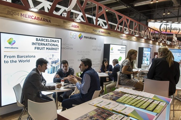 Estand de Mercabarna en la feria Fruit Attraction de Madrid