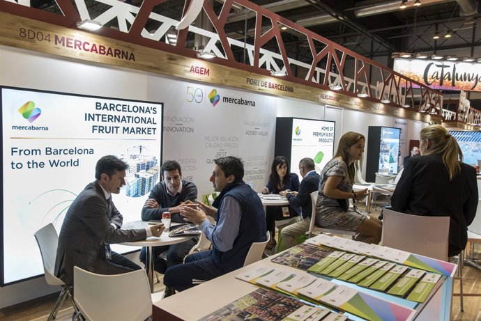 Estand de Mercabarna en la fira Fruit Attraction de Madrid