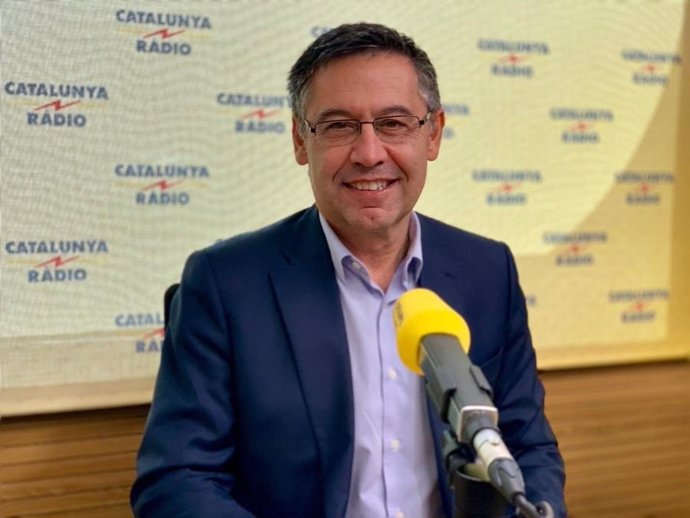 El presidente del FCB, Josep Maria Bartomeu, en El Matí de Catalunya Ràdio