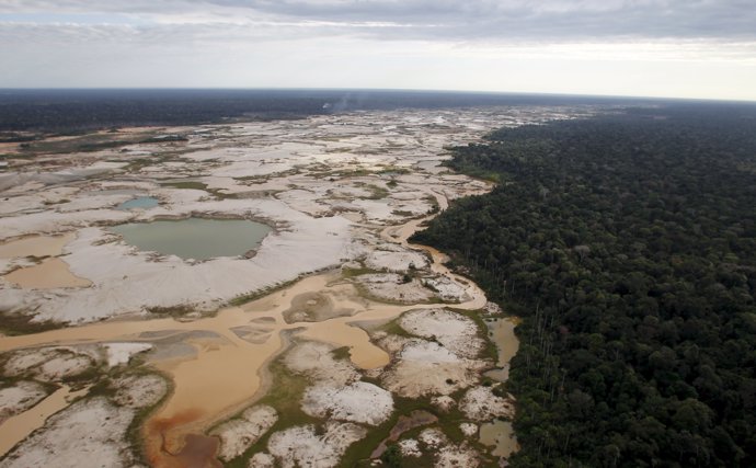 Área deforestada en el Amazonas