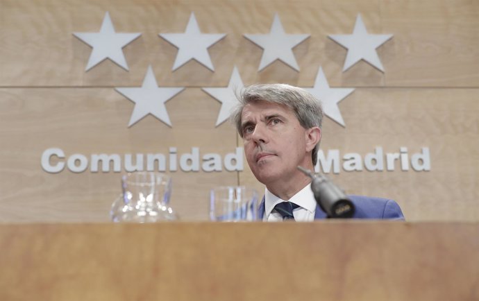 El presidente de la Comunidad de Madrid, Ángel Garrido, en consejo de Gobierno