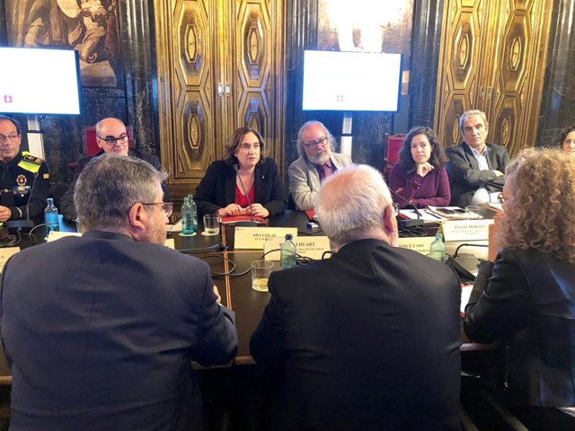 Junta de Seguridad Barcelona: alcaldesa Ada Colau, secr.De Interior Brauli Duart