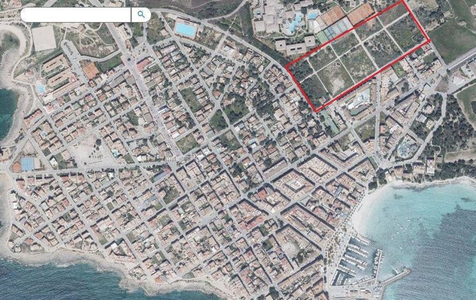 Mapa de la Colonia de Sant Jordi