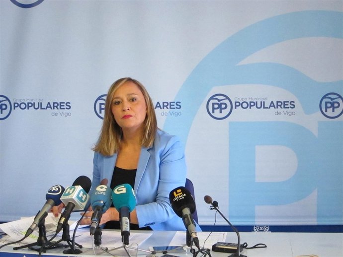 La portavoz del PP de Vigo, Elena Muñoz.       