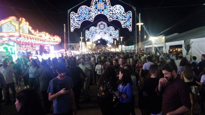 Recinto ferial de Jaén durante la Feria de San Lucas 2018.