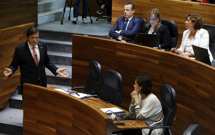 El presidente del Principado,Javier Fernández