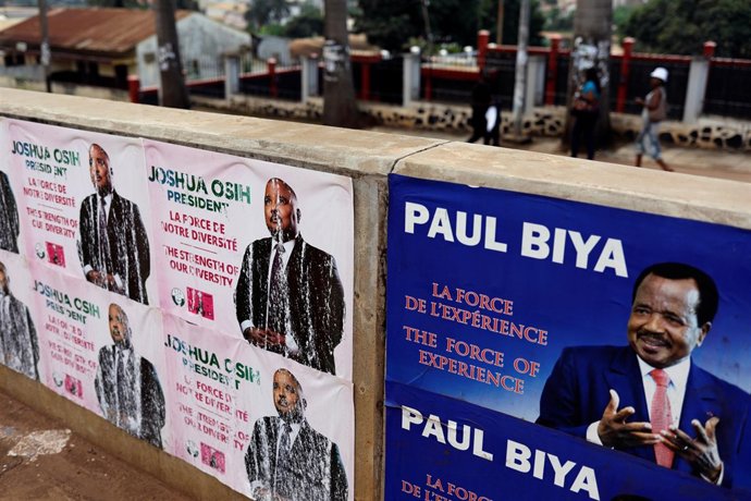 Carteles electorales del presidente de Camerún, Paul Biya