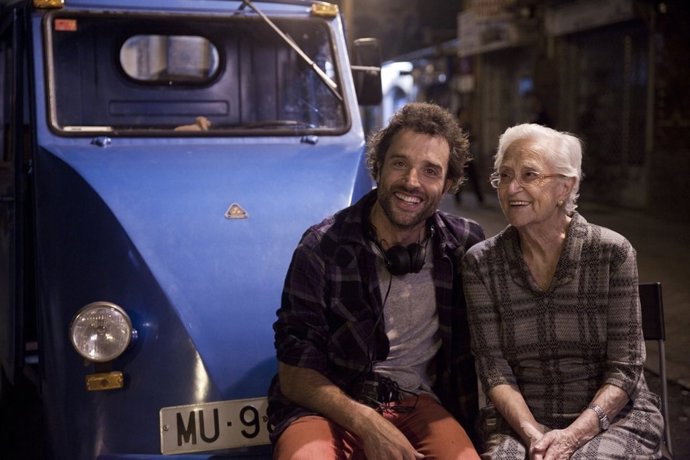 Antonia Guzmán y su nieto, Daniel Guzmán (izq.)