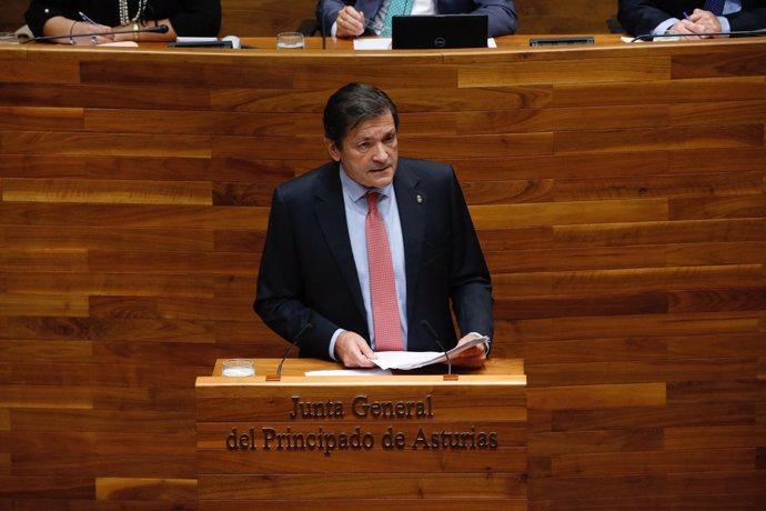 Javier Fernández interviene durante el Debate de Orientación Política.