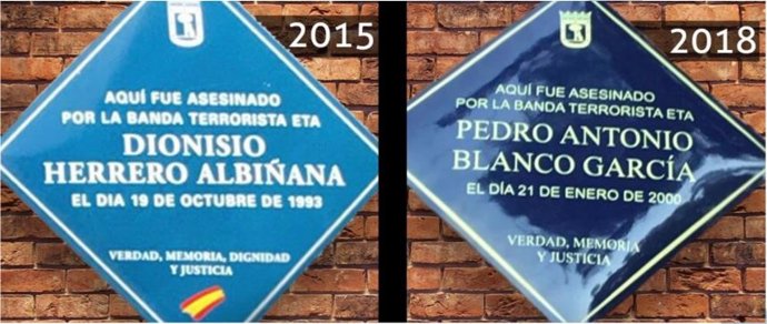 Placas situadas en Madrid