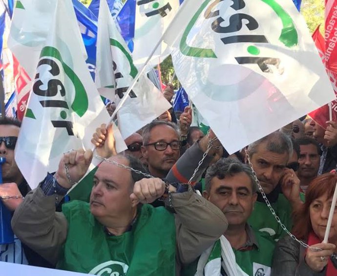 Movilización de sindicatos de prisiones