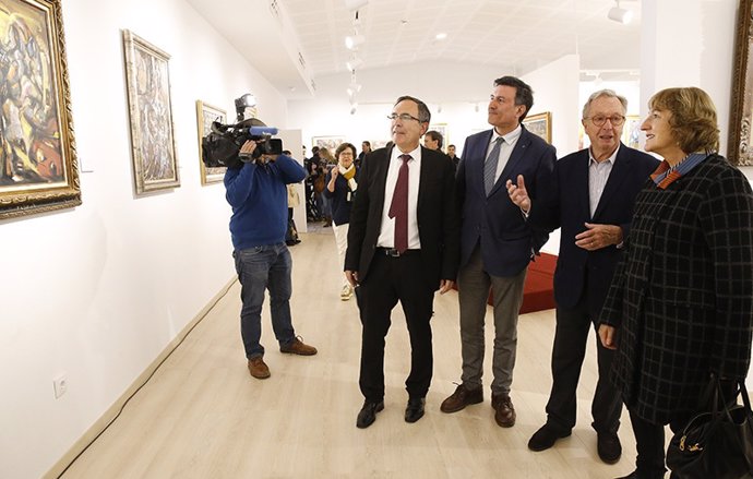 Fernández Mañanes en la inauguración de la exposición permanente de Eduardo Pisa