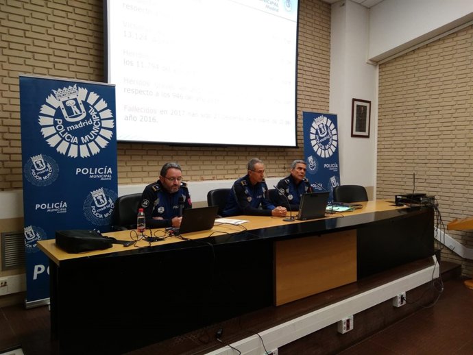 Reuda de prensa de la Policía Municipal sobre accidentes