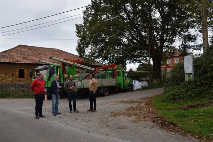 Renovación de alumbrado en Tiñana