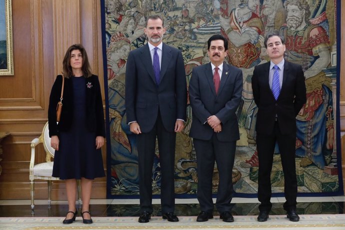 El Rey Felipe VI se reúne con el presidente del Parlamento Centroamericano (PARL