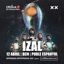 El Festival Cruïlla de Primavera anuncia l'actuació d'Izal el 12 d'abril